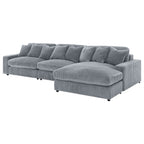 Blaine 146-Inch Reversible Chaise Sectional Sofa Set – Fog