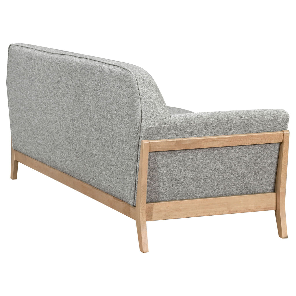 Vaughn Fabric Upholstered Flared Arm Sofa Grey