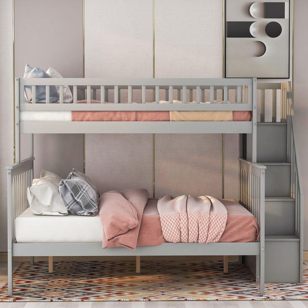 Bunk Bed with Staircase
