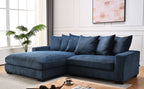 Luxe - Oversized 2 Piece Sectional Couches, L Shaped Sofa with Chaise