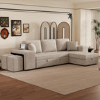 Modern L-Shape 3 Seat Reversible Sectional Couch