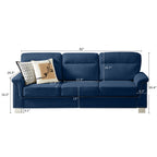 3-Seater Elegant Stationary Sofa