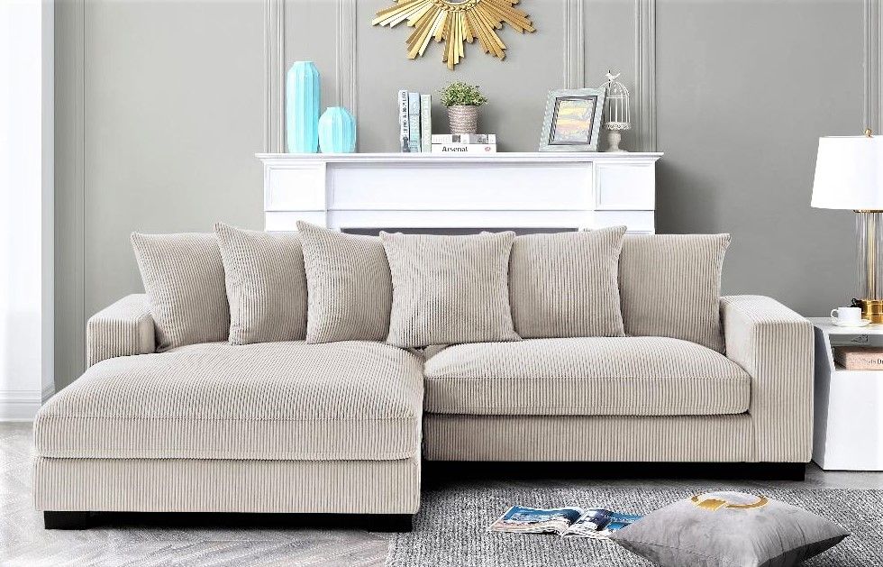 Luxe - Oversized 2 Piece Sectional Couches, L Shaped Sofa with Chaise