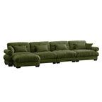 Super Comfort Oversized Modular Sectional Sofa with Movable Ottoman