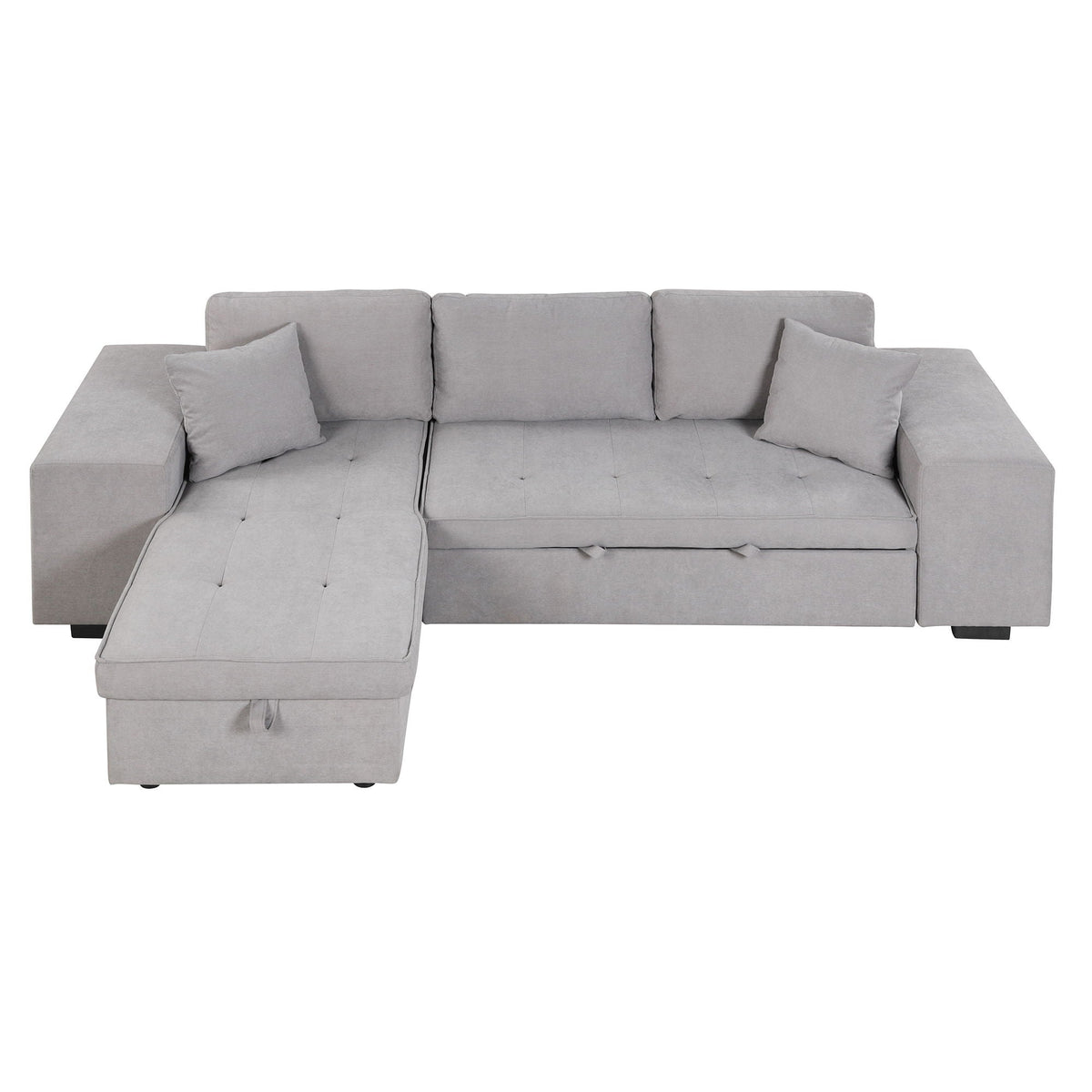 Modern L-Shape 3 Seat Reversible Sectional Couch