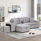 Modern L-Shape 3 Seat Reversible Sectional Couch