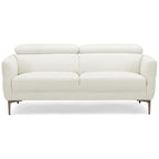 72.5 Inch Modern Fabric Loveseat Sofa Couch with Adjustable Headrest