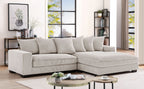 Luxe - Oversized 2 Piece Sectional Couches, L Shaped Sofa with Chaise