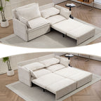 Pull Out Sofa Bed, Convertible Sleeper Sofa, Side Storage
