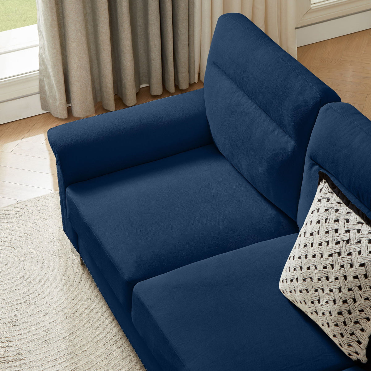 3-Seater Elegant Stationary Sofa