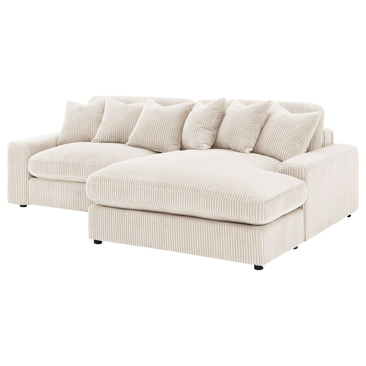 Blaine 105-Inch Reversible Chaise Sectional Sofa – Sand