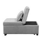 Folding Ottoman Sofa Bed – Gray