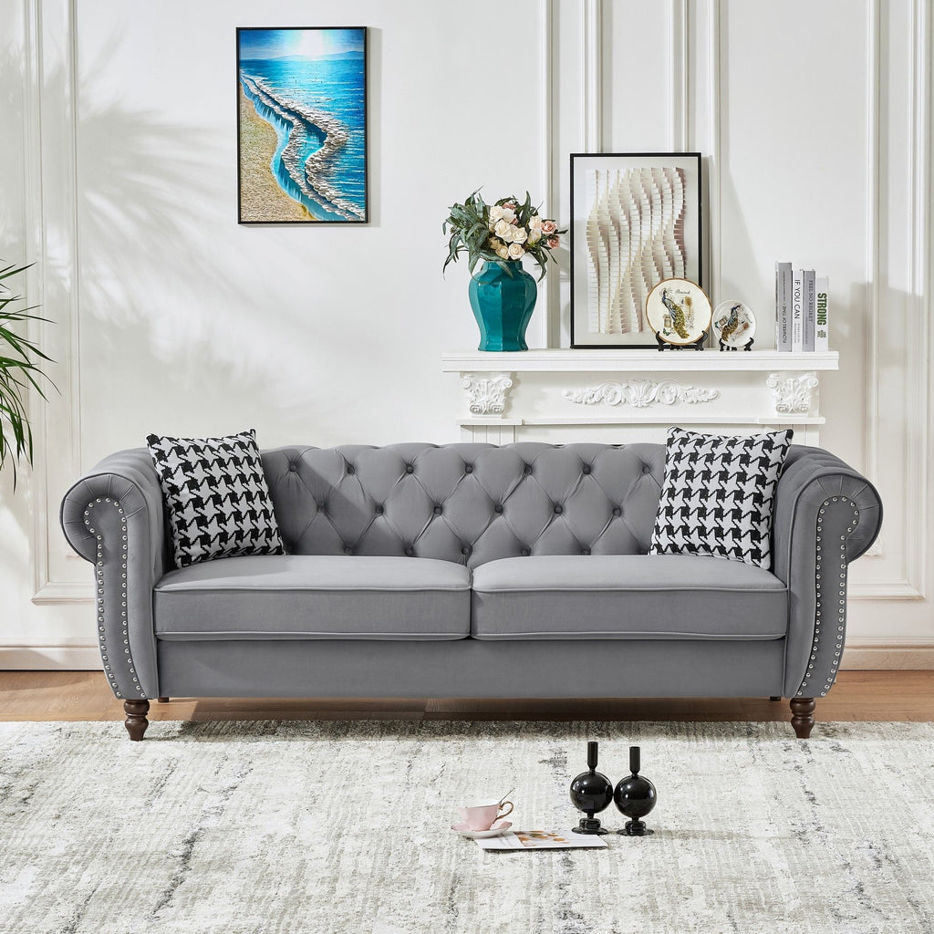 Chesterfield 2-Piece Upholstered Living Room Set