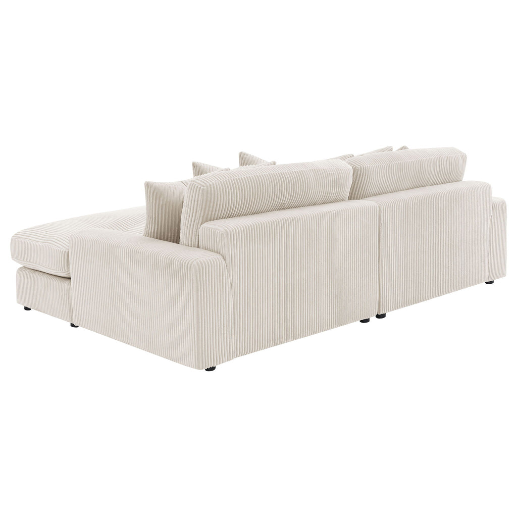 Blaine 105-Inch Reversible Chaise Sectional Sofa – Sand