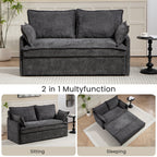 Pull Out Sofa Bed, Convertible Sleeper Sofa, Side Storage