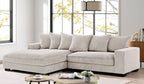 Luxe - Oversized 2 Piece Sectional Couches, L Shaped Sofa with Chaise