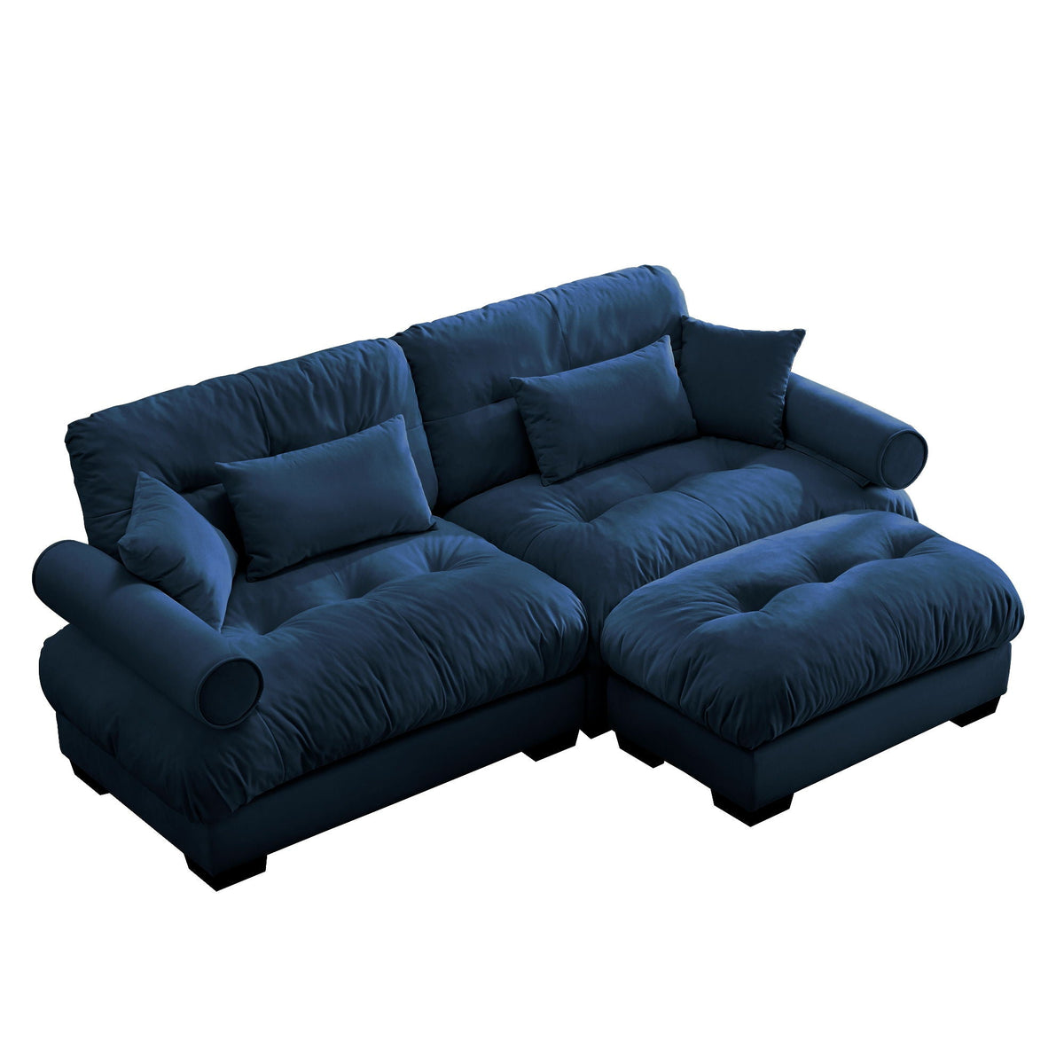 Super Comfort Oversized Modular Sectional Sofa with Movable Ottoman