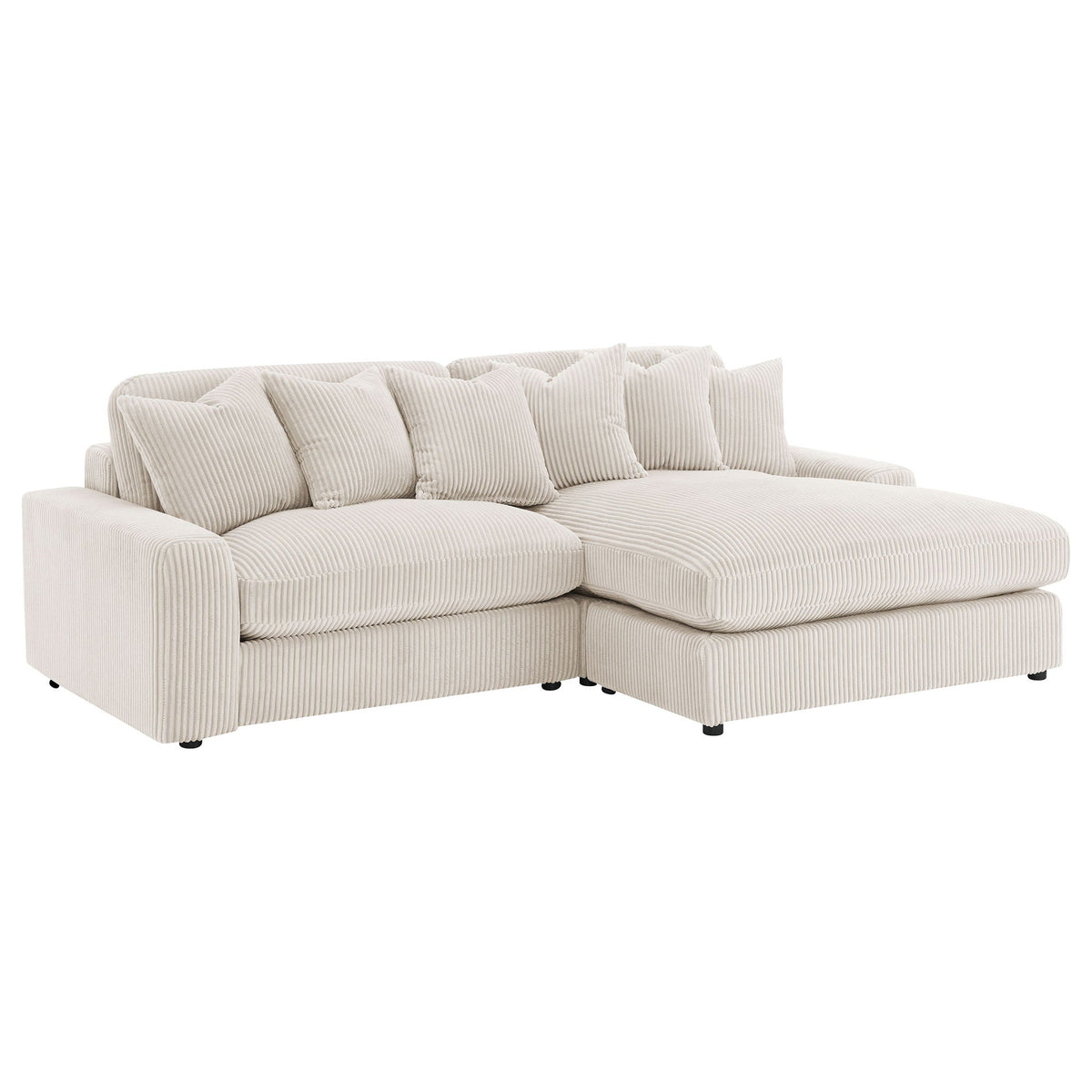 Blaine 105-Inch Reversible Chaise Sectional Sofa – Sand