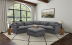 Hobson 6-piece Upholstered Modular Sectional Sofa Charcoal