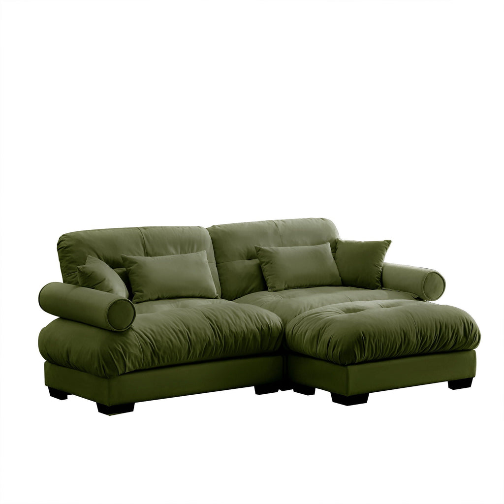 Super Comfort Oversized Modular Sectional Sofa with Movable Ottoman