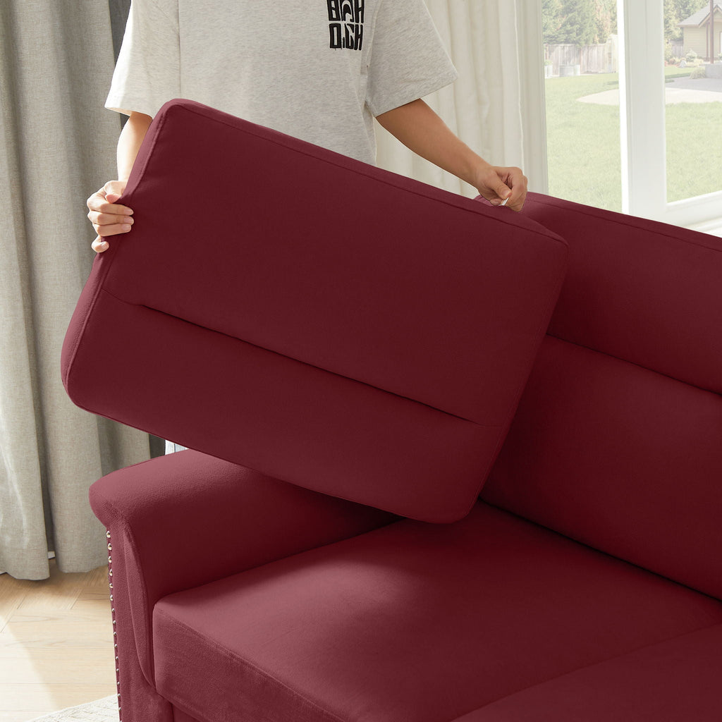 3-Seater Elegant Stationary Sofa