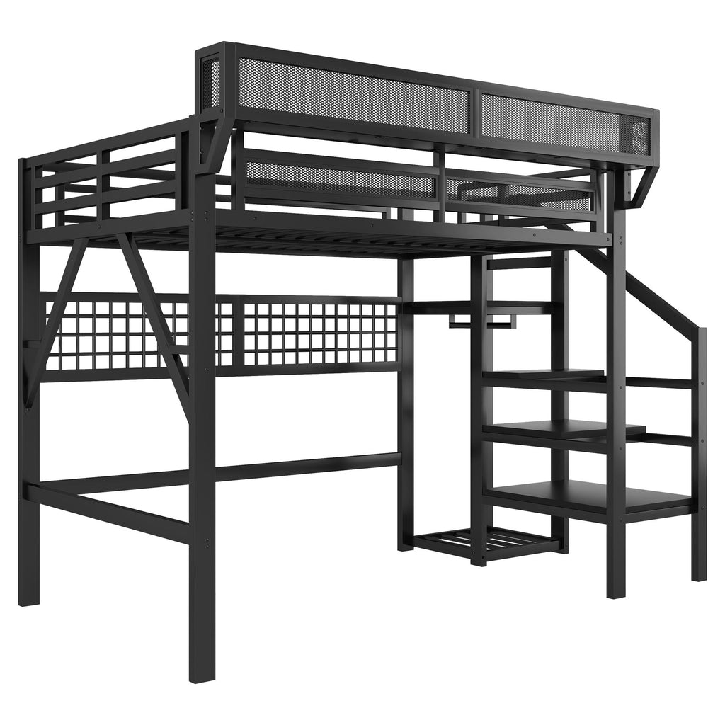 Loft Bed with Stairs & Storage