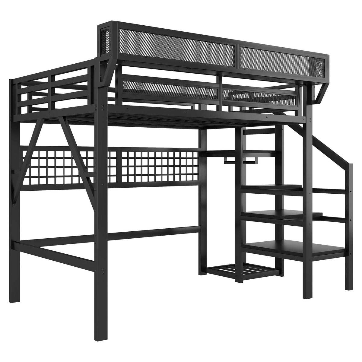 Loft Bed with Stairs & Storage