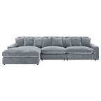 Blaine 146-Inch Reversible Chaise Sectional Sofa Set – Fog