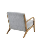 Mid-Century Style Lounge Chair with Upholstered Seat