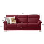 3-Seater Elegant Stationary Sofa