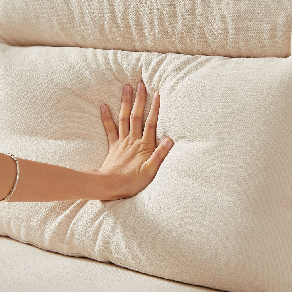 3-Seater Elegant Stationary Sofa