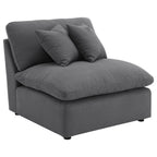 Hobson 5-piece Upholstered Modular Sectional Sofa Charcoal