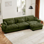 Super Comfort Oversized Modular Sectional Sofa with Movable Ottoman