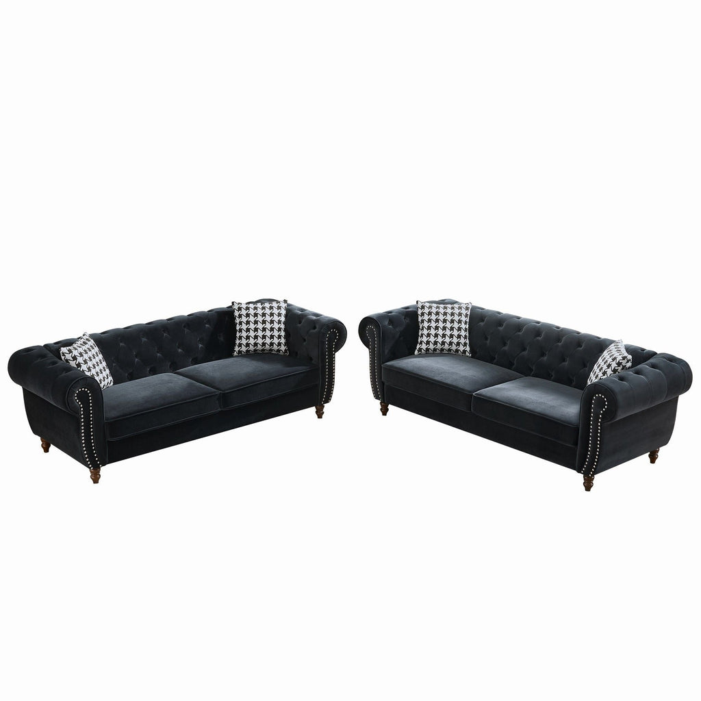 Chesterfield 2-Piece Upholstered Living Room Set