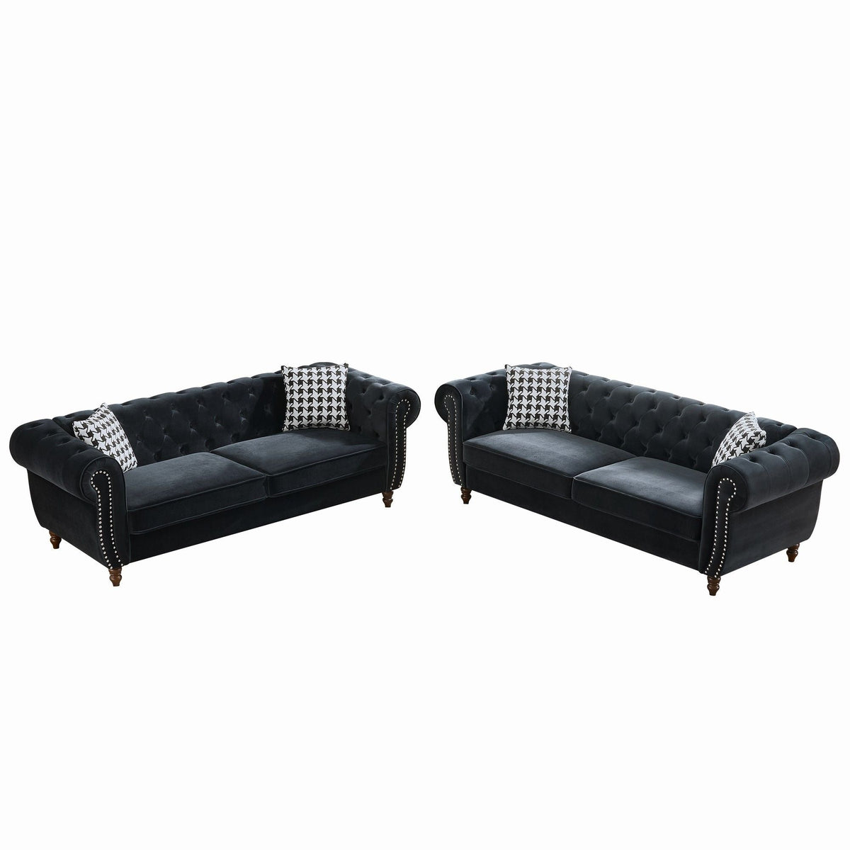 Chesterfield 2-Piece Upholstered Living Room Set
