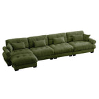 Super Comfort Oversized Modular Sectional Sofa with Movable Ottoman