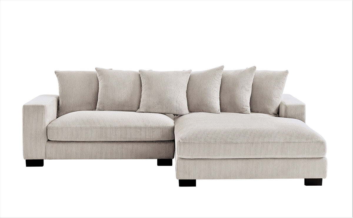 Luxe - Oversized 2 Piece Sectional Couches, L Shaped Sofa with Chaise