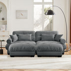 Super Comfort Oversized Modular Sectional Sofa with Movable Ottoman