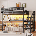 Loft Bed with Stairs & Storage