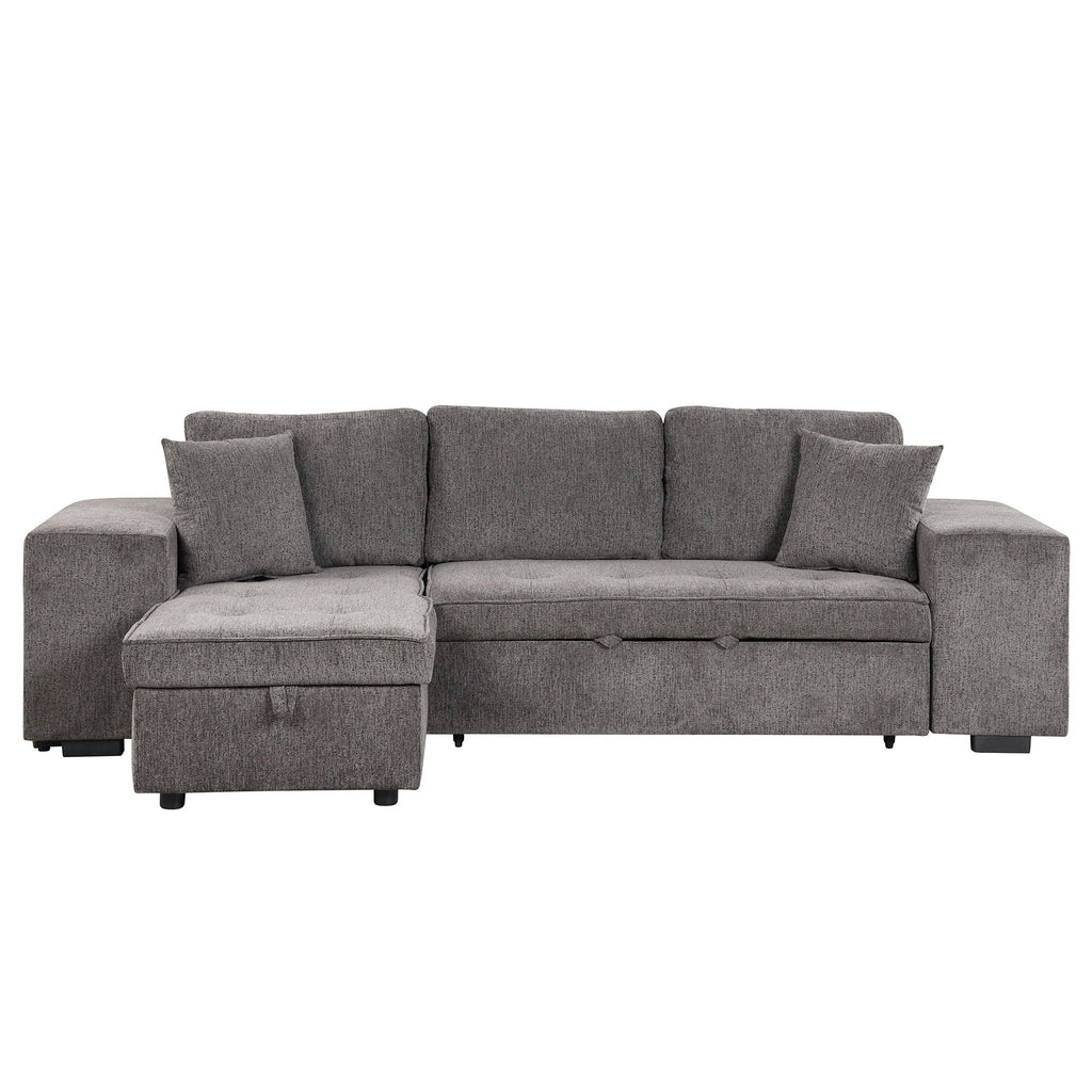 Modern L-Shape 3 Seat Reversible Sectional Couch