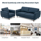 2-Piece Upholstered Sofa Set with Removable Cushion Covers