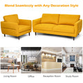 2-Piece Upholstered Sofa Set with Removable Cushion Covers