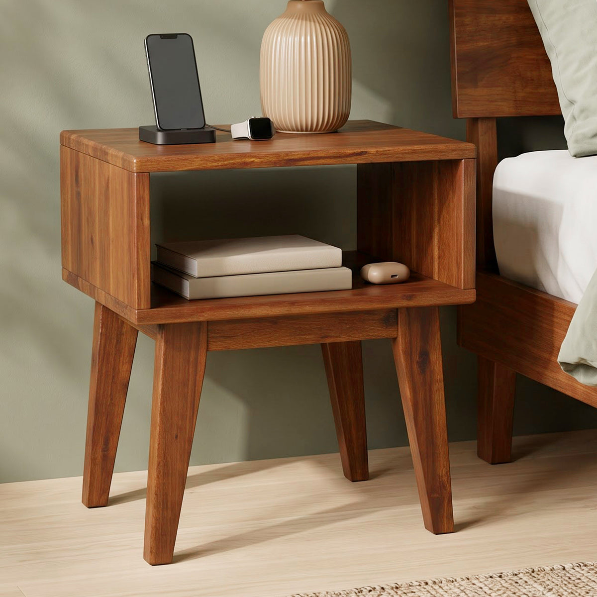 Serena Solid Wood Nightstand