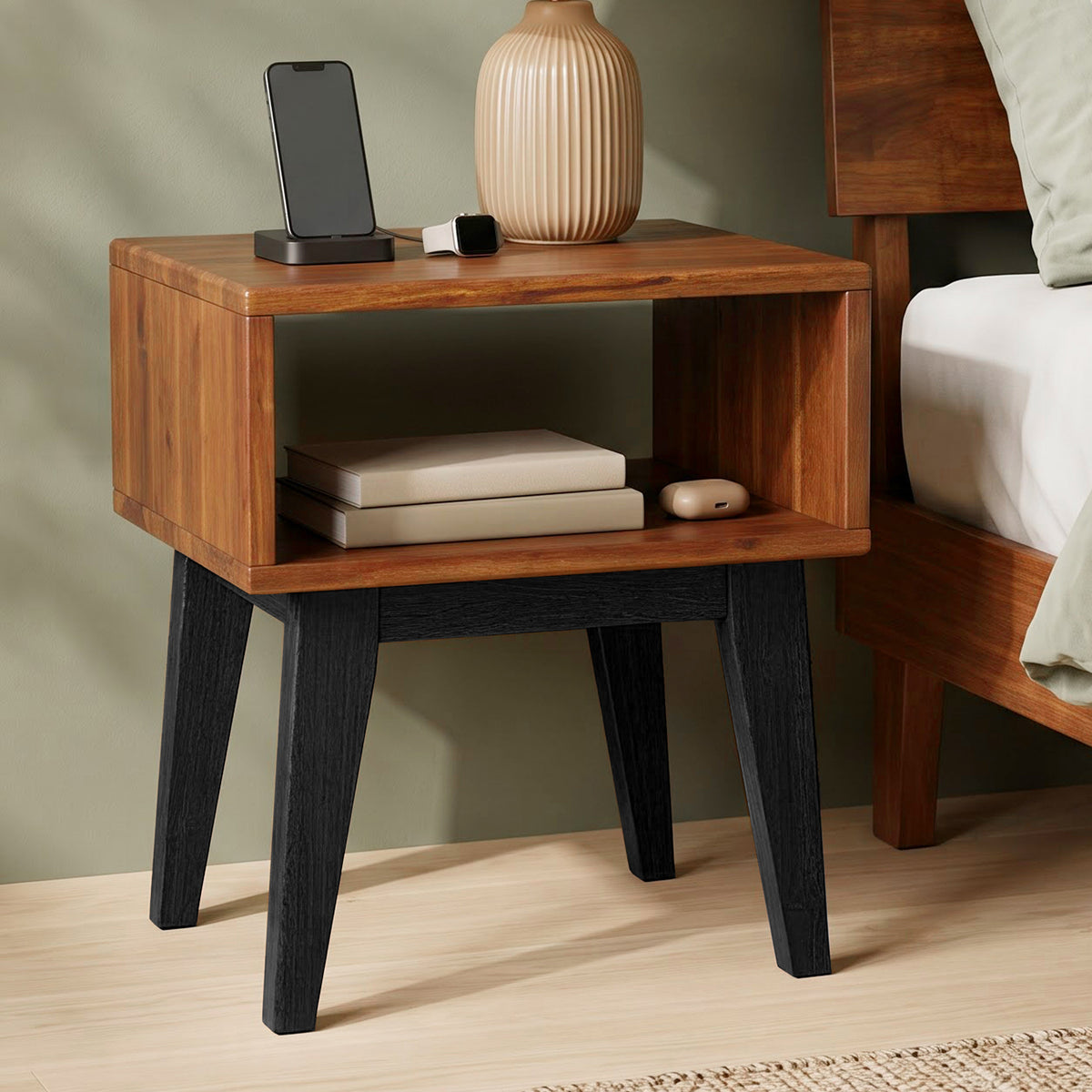 Serena Solid Wood Nightstand