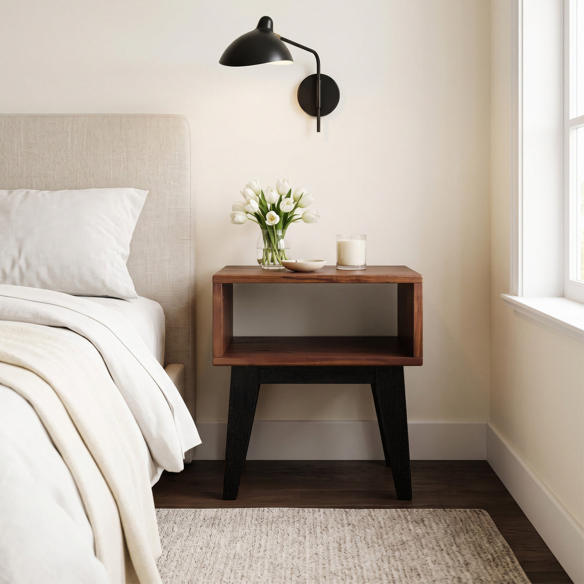 Serena Solid Wood Nightstand