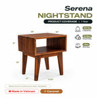 Serena Solid Wood Nightstand