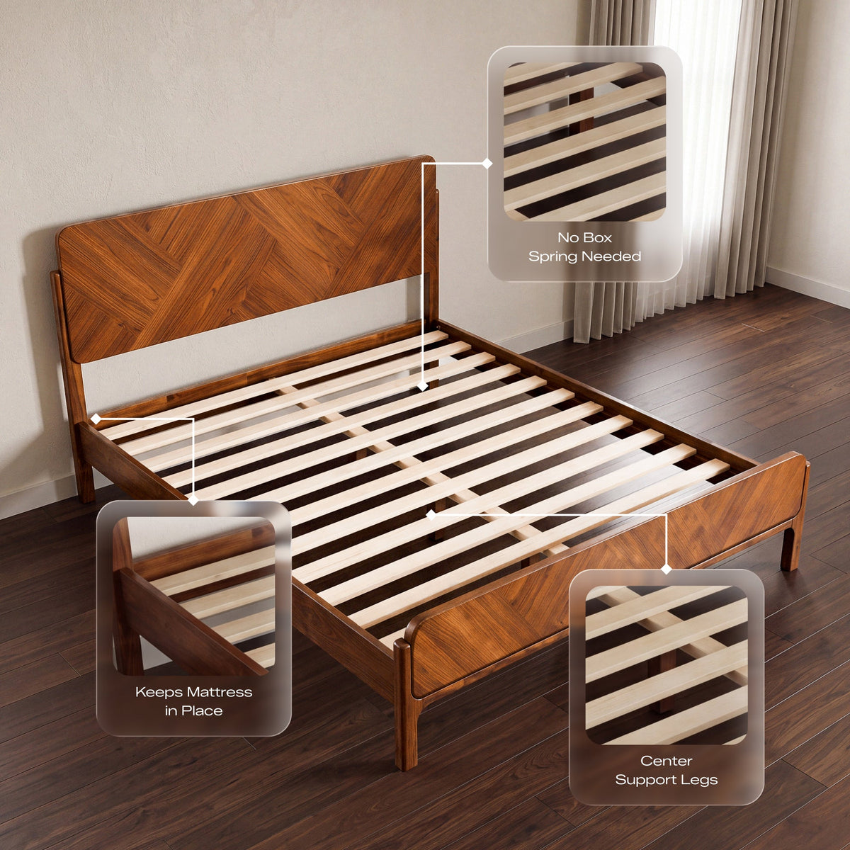 Bifrost Solid Wood Bed Frame