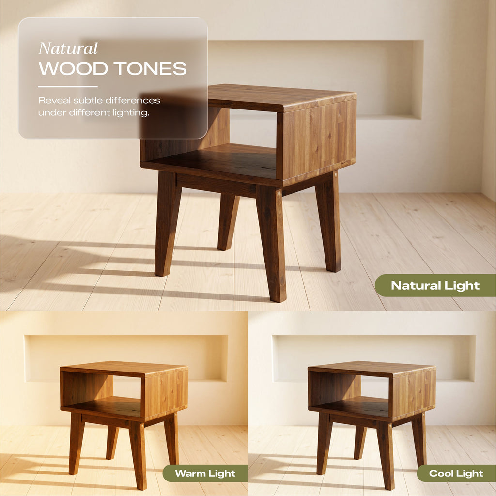 Serena Solid Wood Nightstand