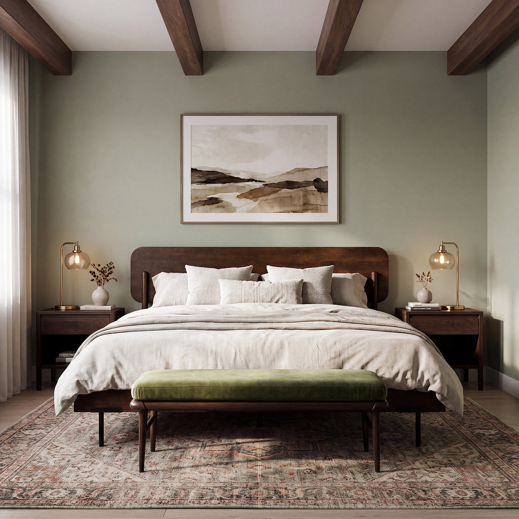 Frida Solid Wood Bed Frame