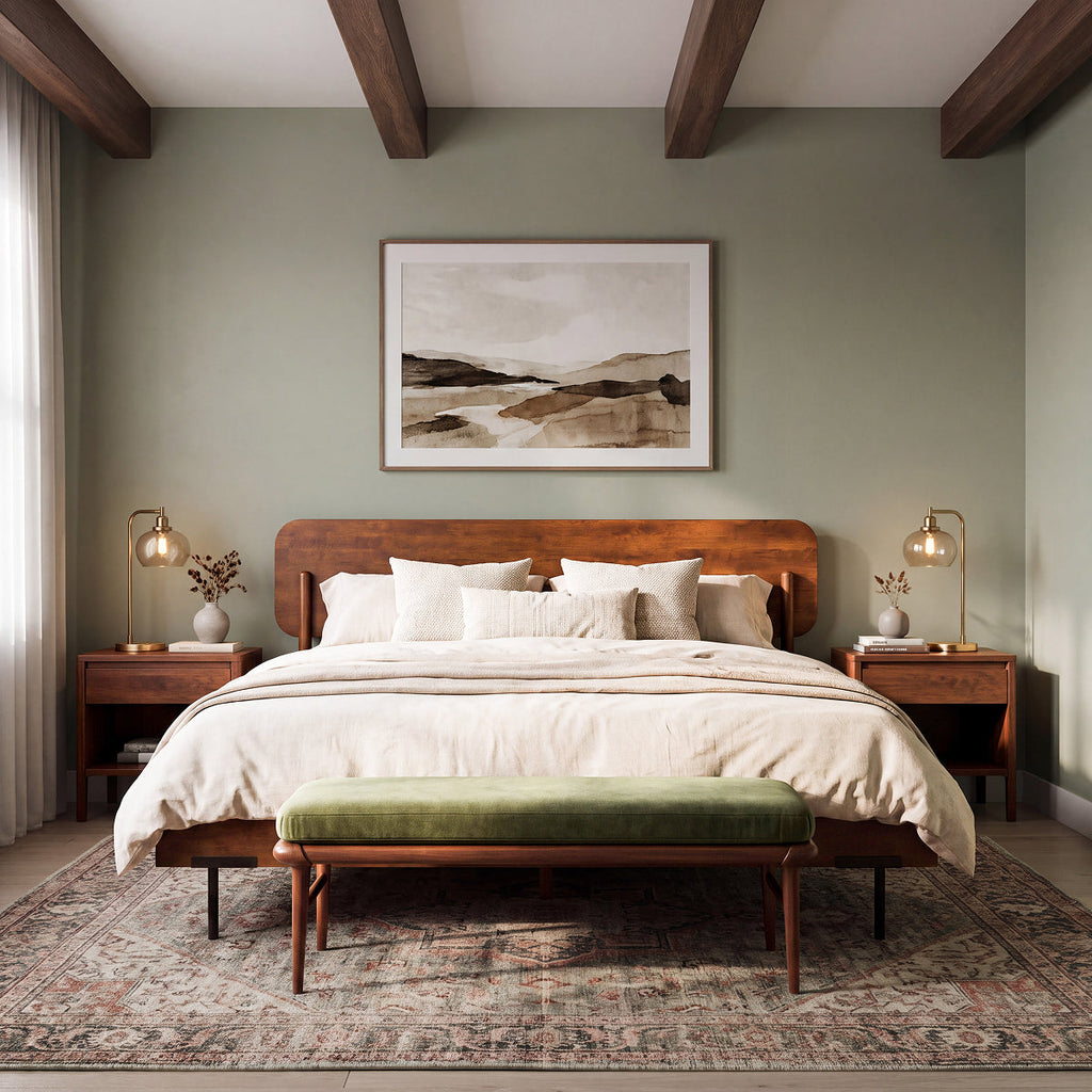 Frida Solid Wood Bed Frame